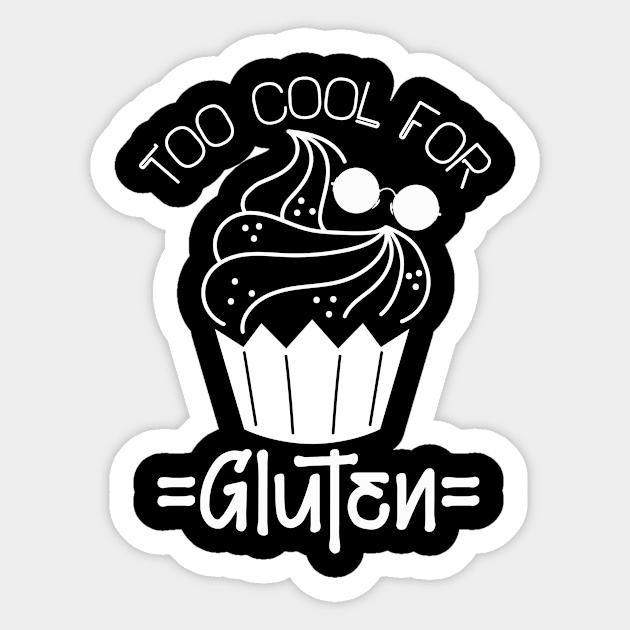 Gluten Free Cupcake Celiac Disease Gluten Free Sticker by shirtsyoulike